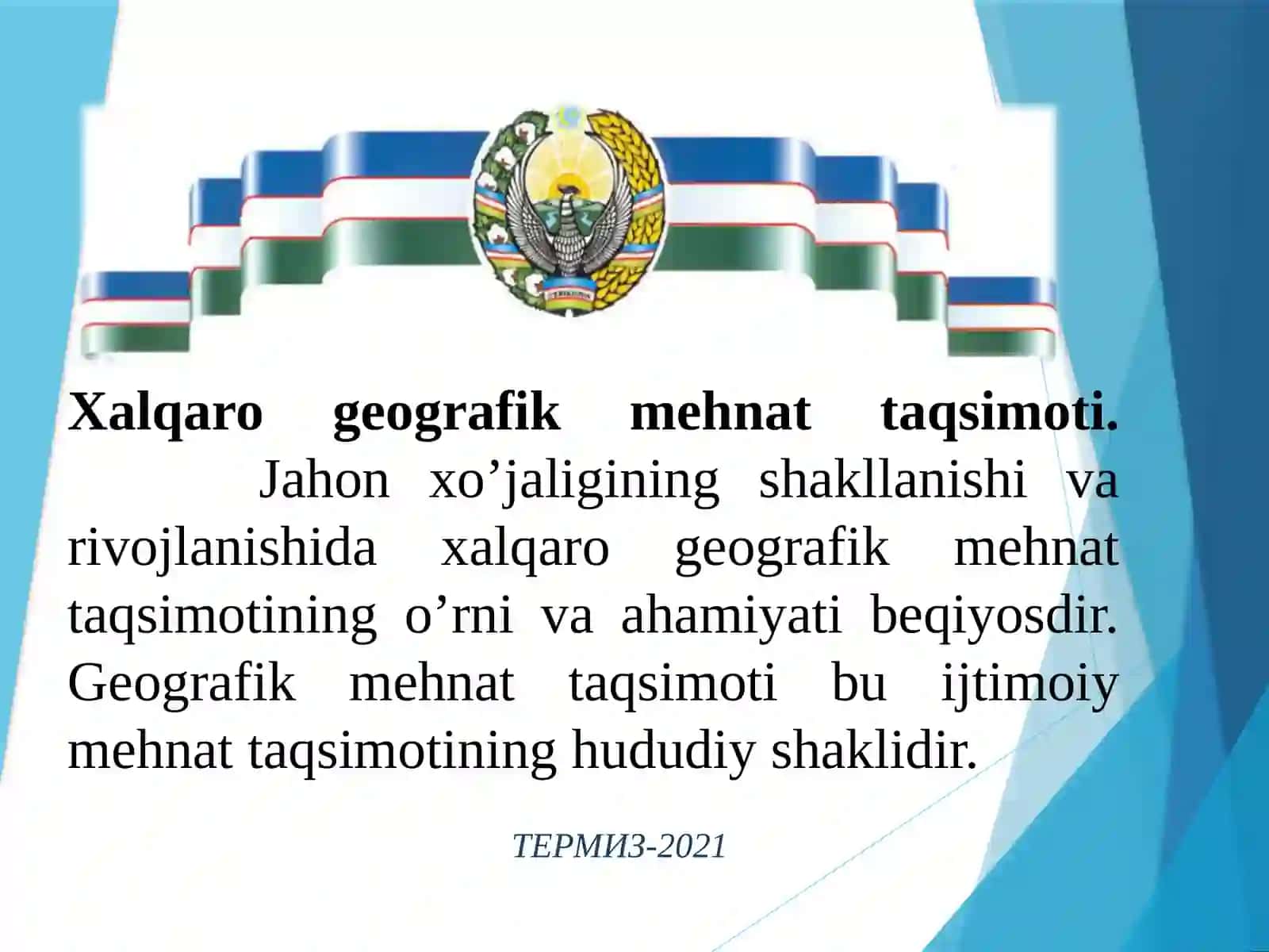 Jahon xo‘jaligining vujudga kelishi 2