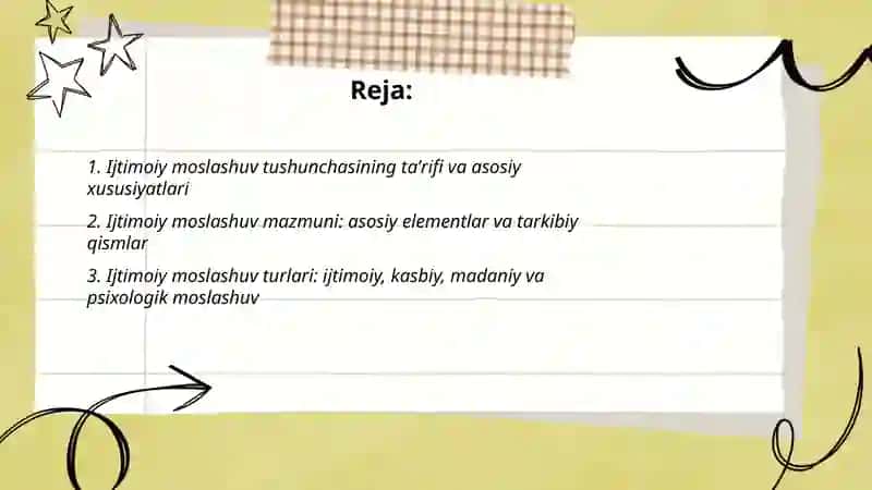 Ijtimoiy moslashuv tushunchasi va uning mazmuni 2