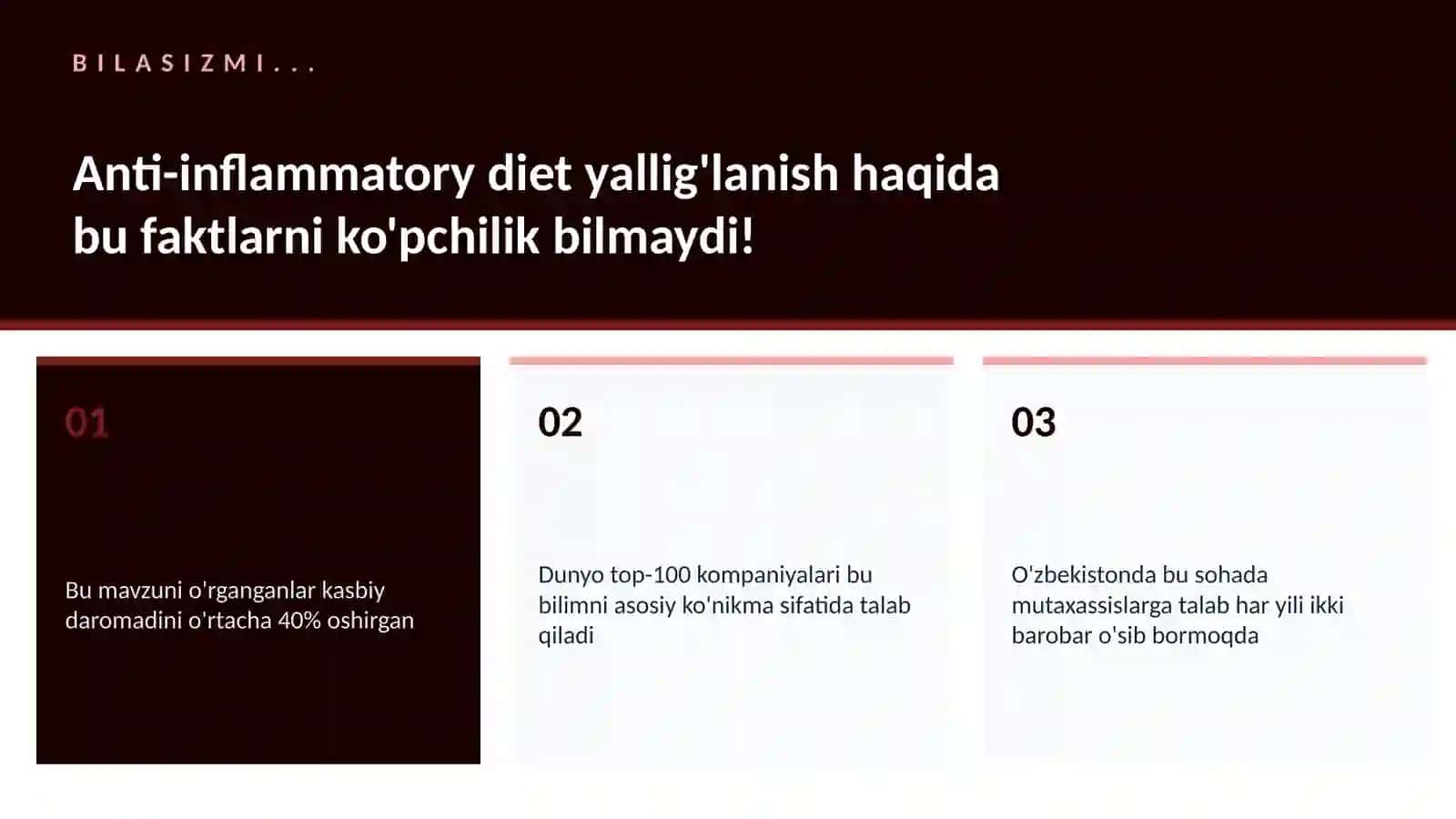 Anti-inflammatory diet yallig'lanish 2