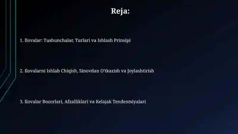 Ilovalar: Tushunchalar, Turlari va Ishlash Prinsipi 2