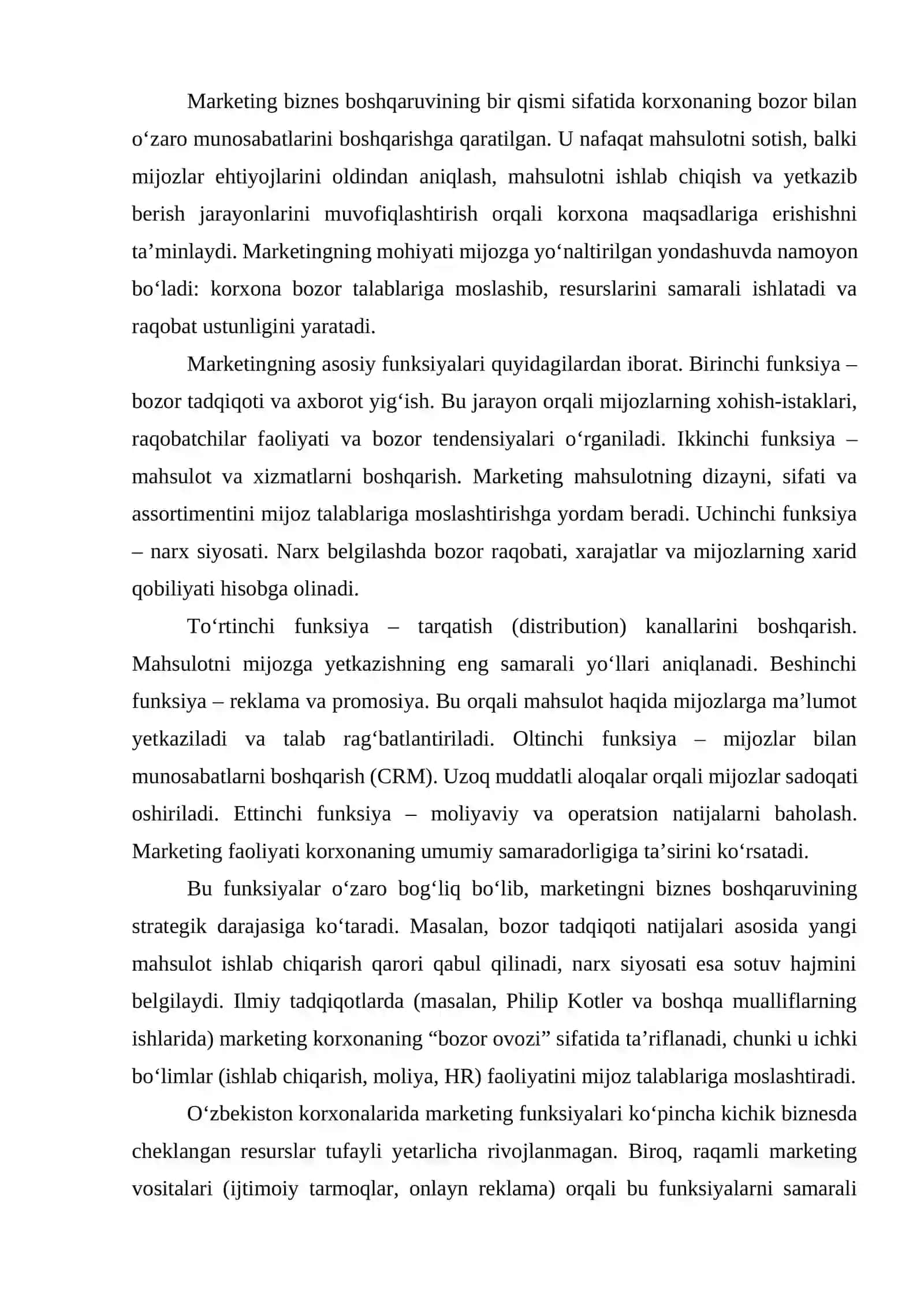 Biznesni boshqarishda marketingning o‘rni 2