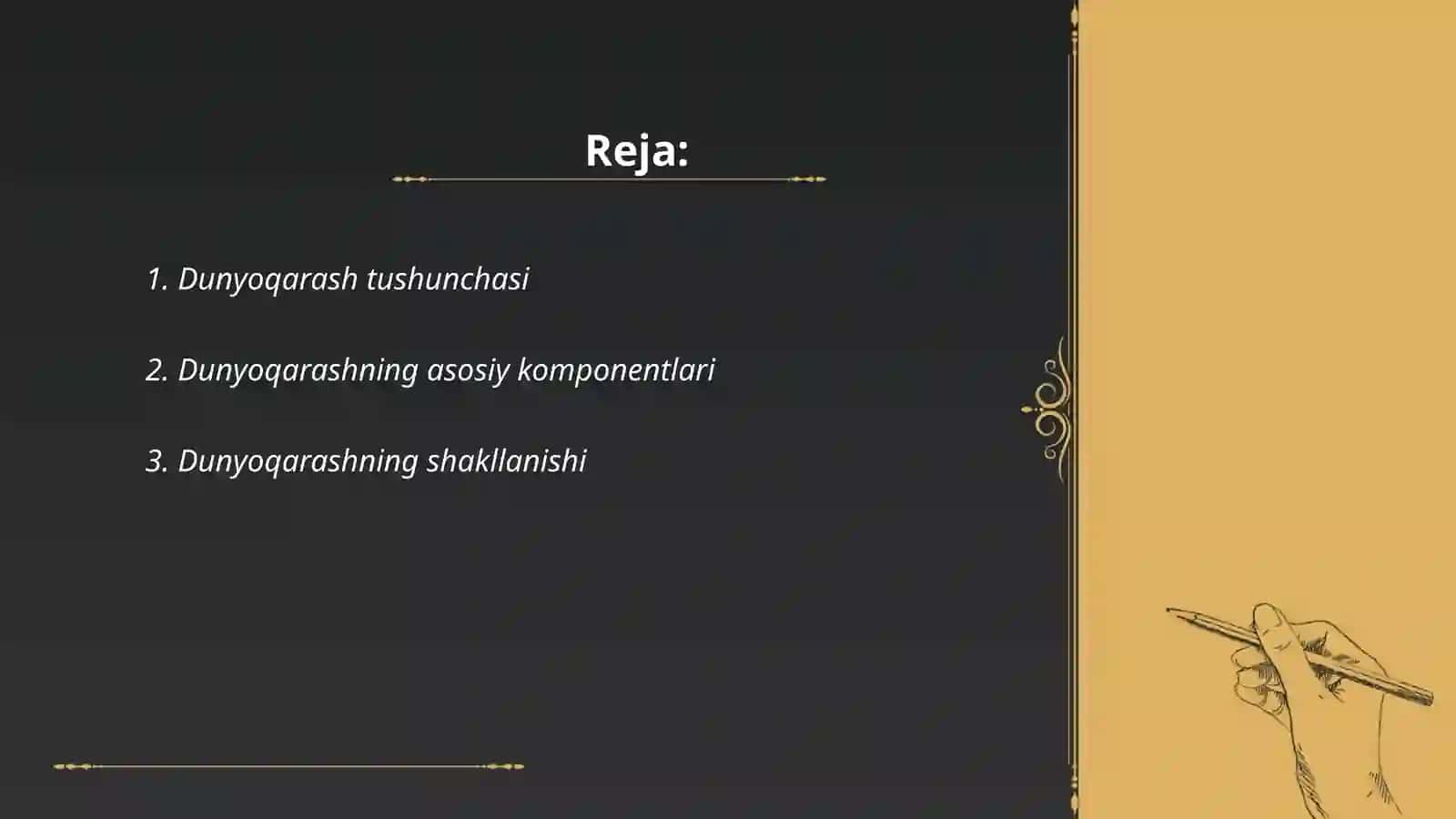 Dunyoqarashning mohiyati tuzulishi va funksiyalari 2
