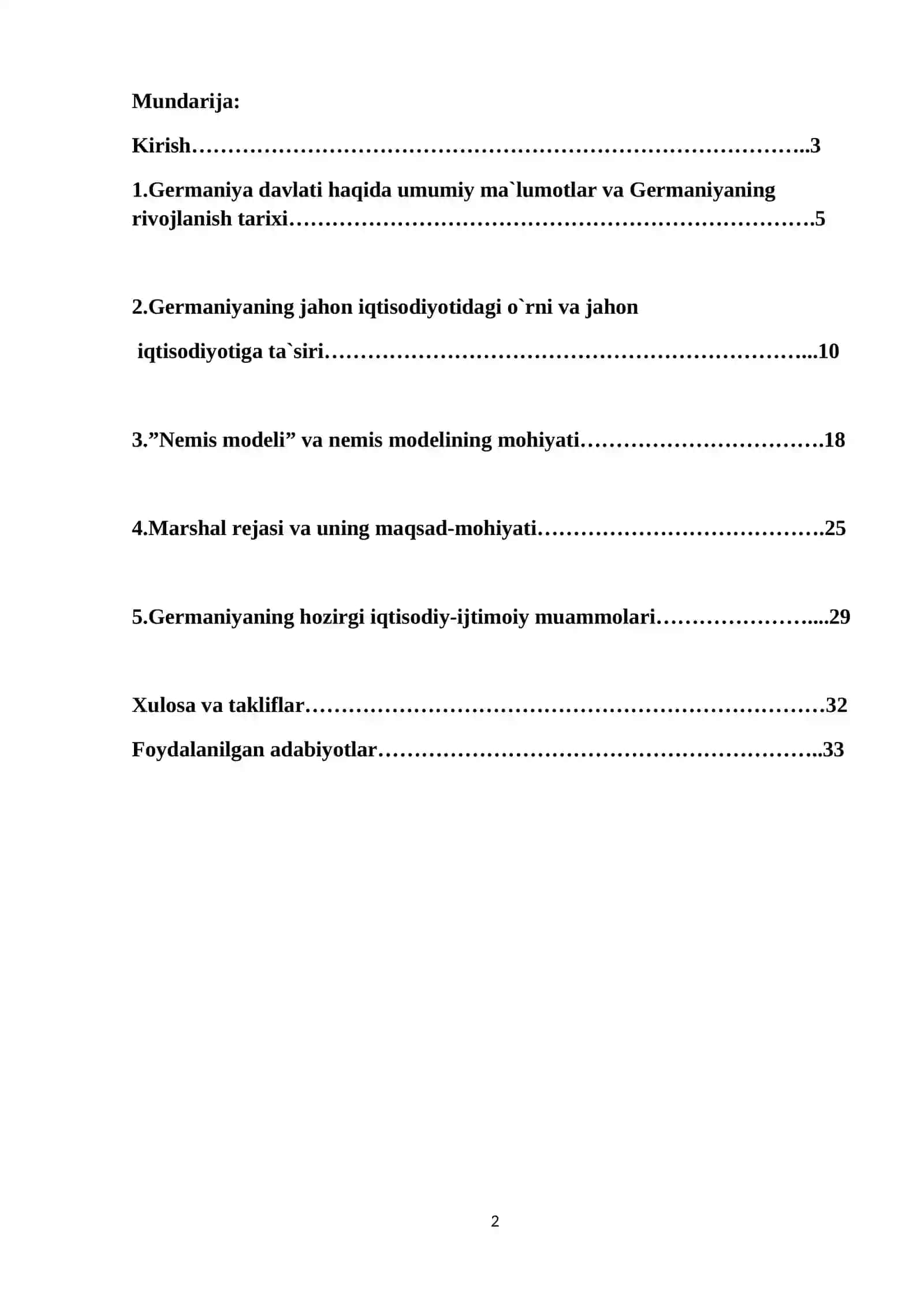 Germaniya iqtisodiyoti va uni rivojlanishining asosiy sabablari 2