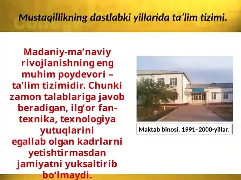 Umumiy va o‘rta maxsus ta’lim  tizimi 2