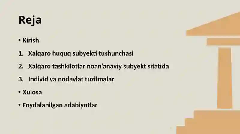 XALQARO HUQUQNING NOAN’ANAVIY SUBYEKTLARI 2