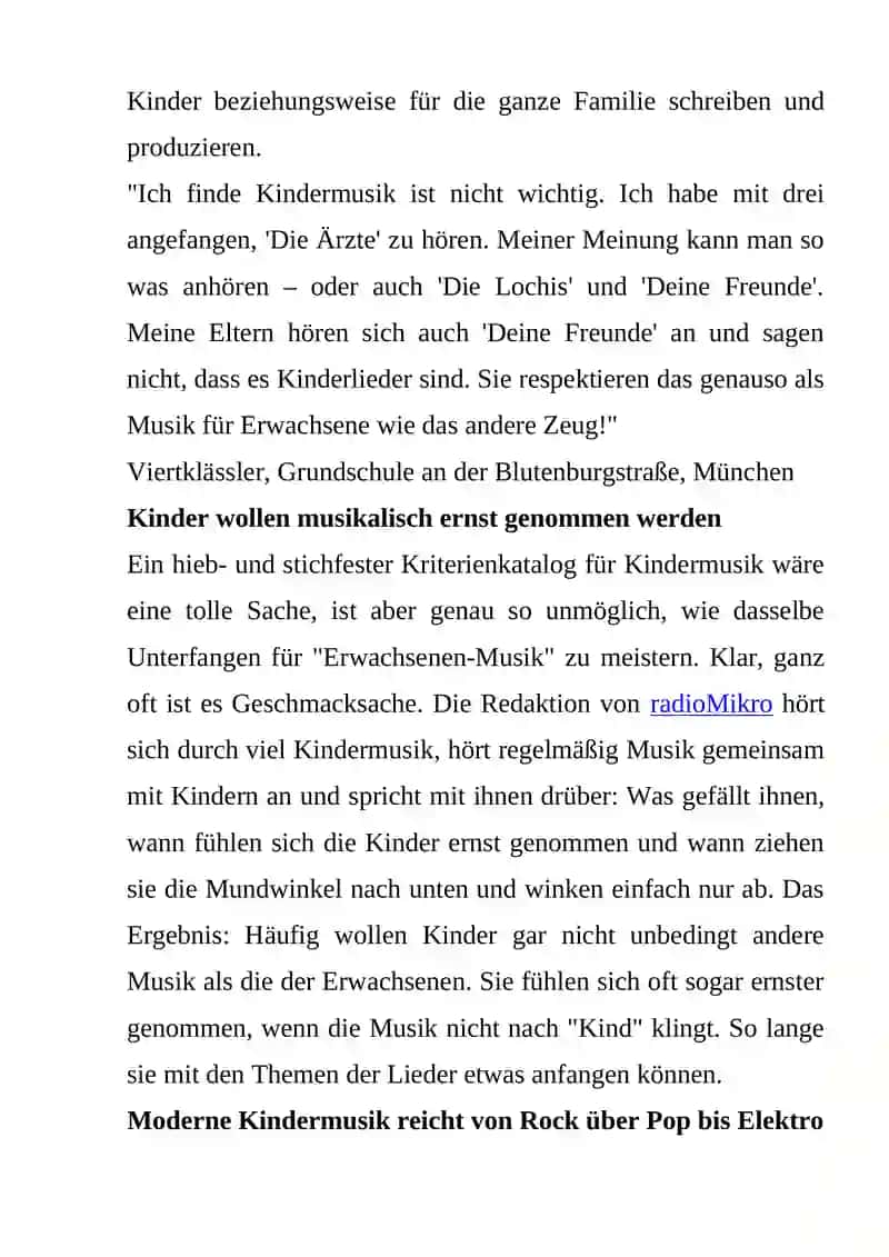 Gute Kindermusik 2