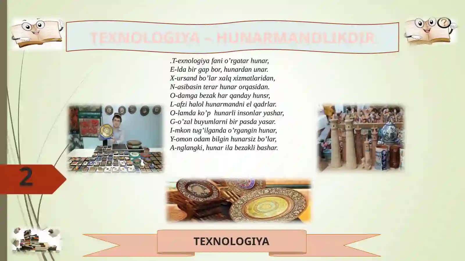 METALLGA ISHLOV BERISH USTAXONASINING TUZILISHI 2