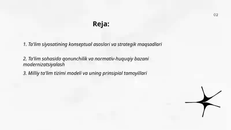 Oʻzbekiston Respublikasida taʼlim tizimini rivojlantirishning konseptual asoslari 2