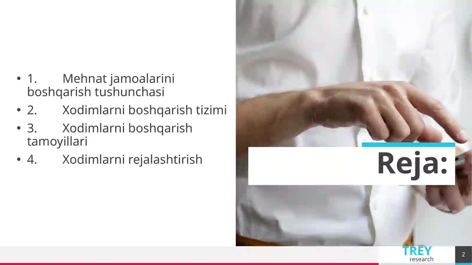Mehnat jamoalarida xodimlarni boshqarish 2