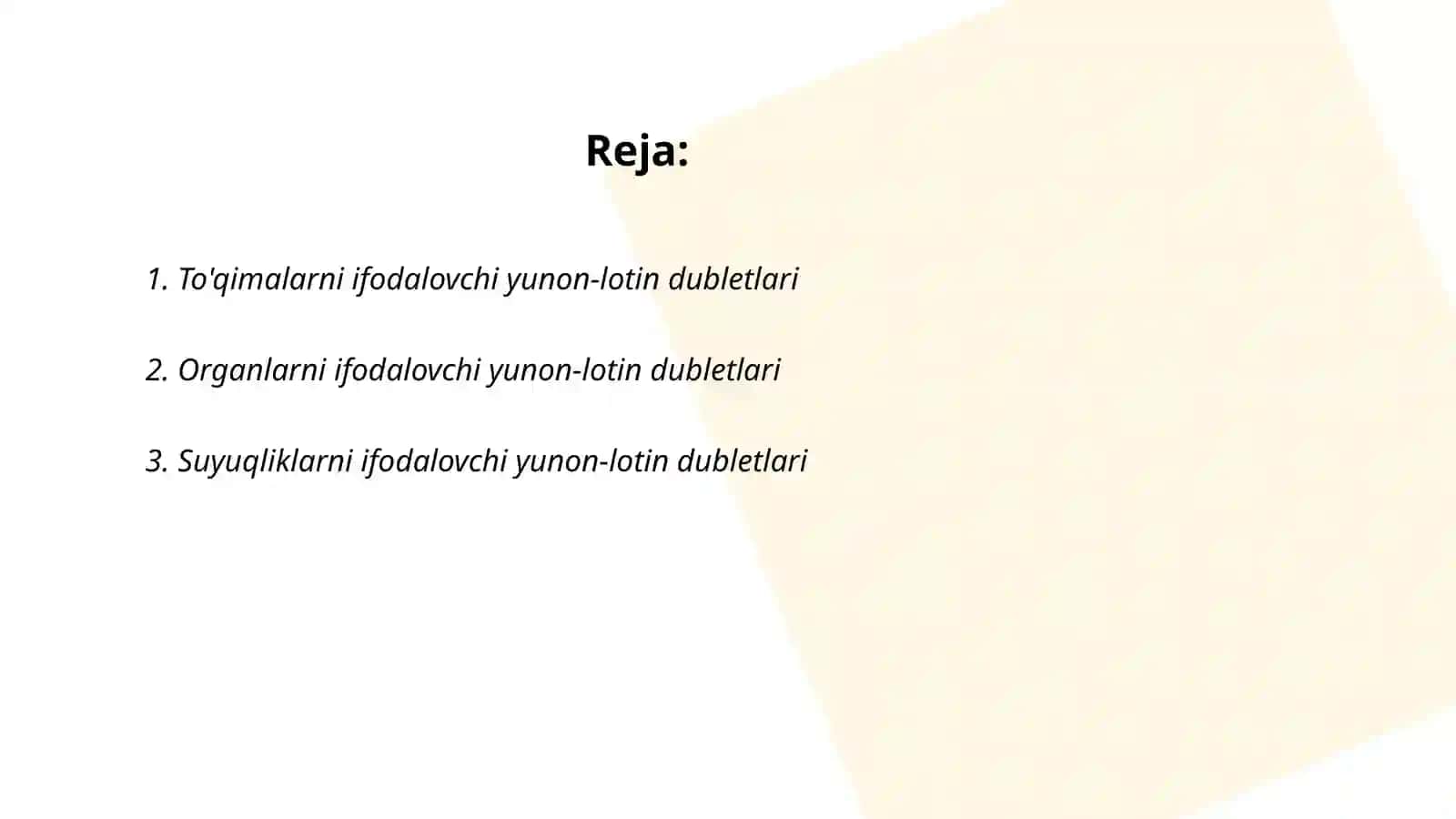 Yunon-lotin dubletlari va yakka AE lari 2