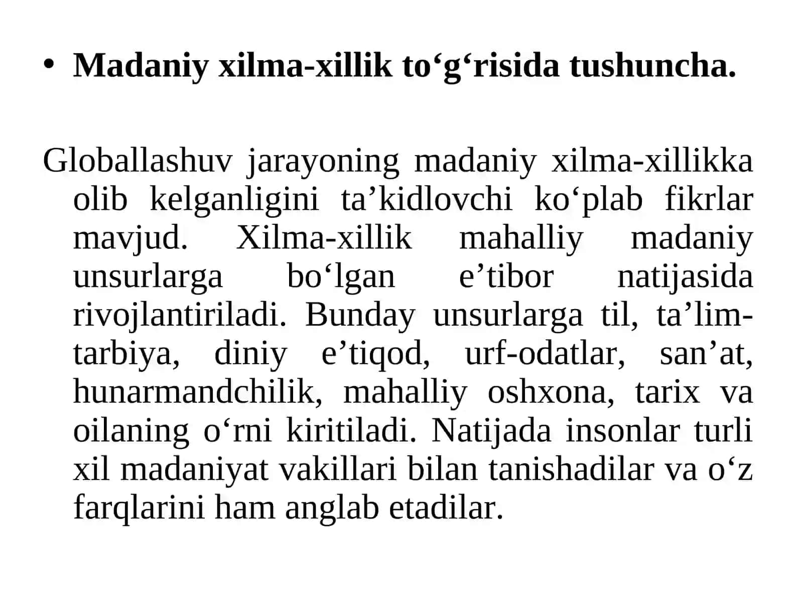 Xalqaro turizmda madaniy xilma-xillik alomatlari 2