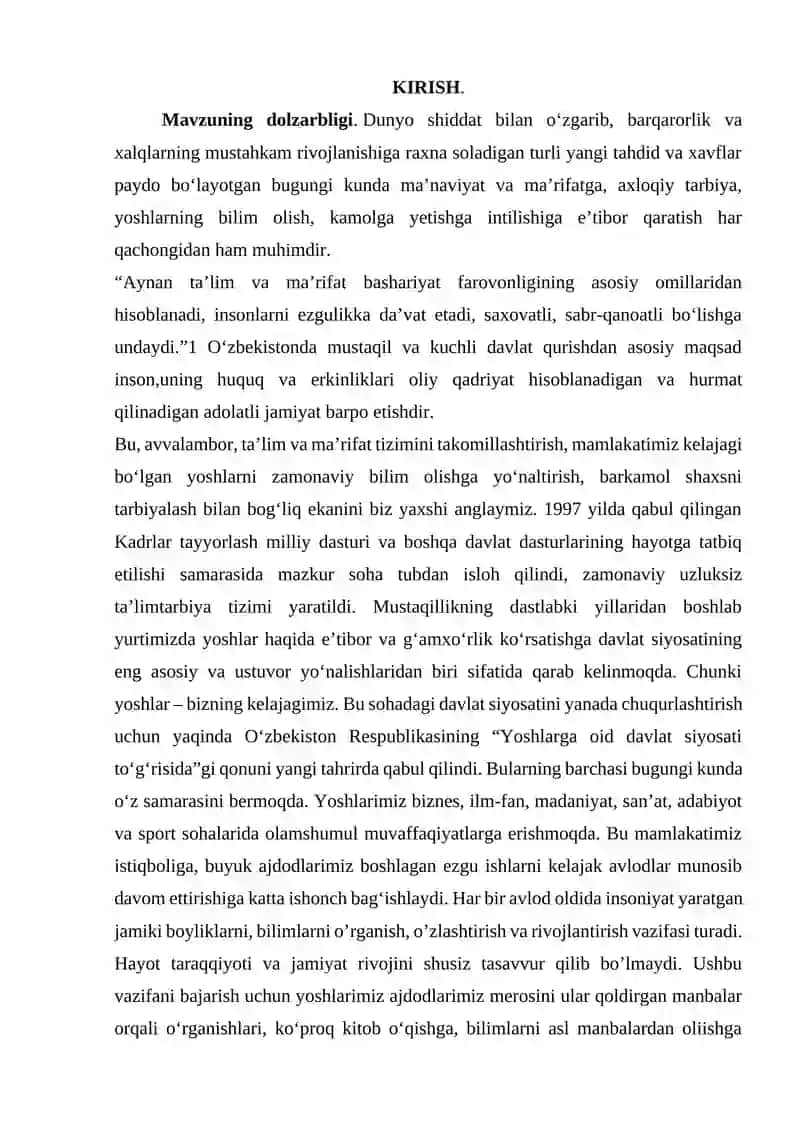 SAVOD ÒRGATISH DAVRIDA SINFDAN TASHQARI ÒQISHNI TASHKIL ETISH 2