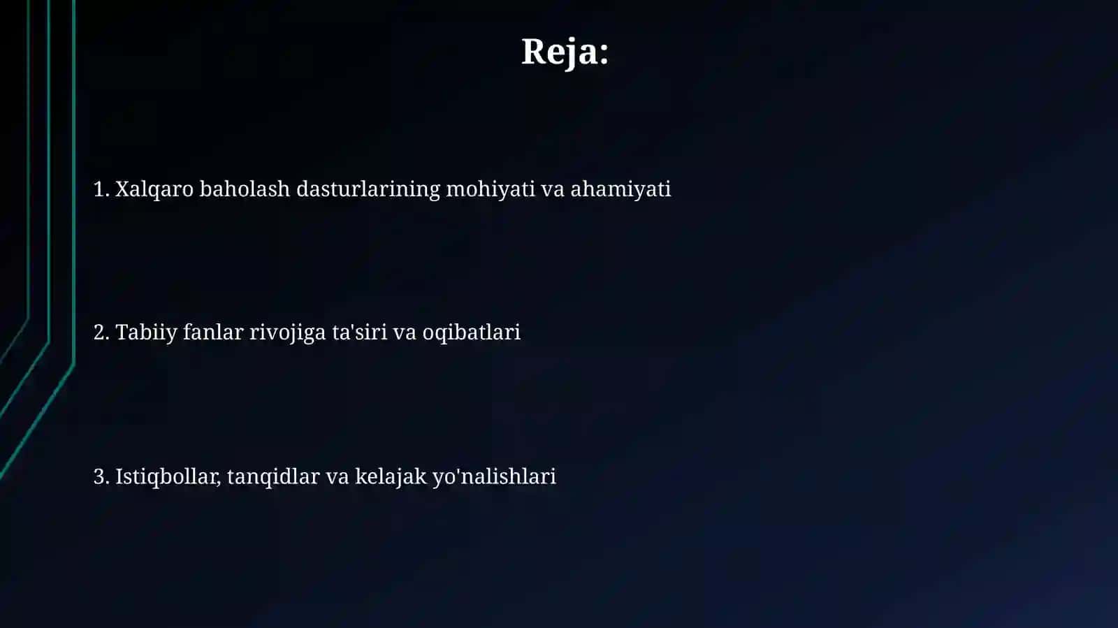 Tabiiy fanlarni rivojlantirishda xalqaro baholash dasturlarining ahamiyati 2