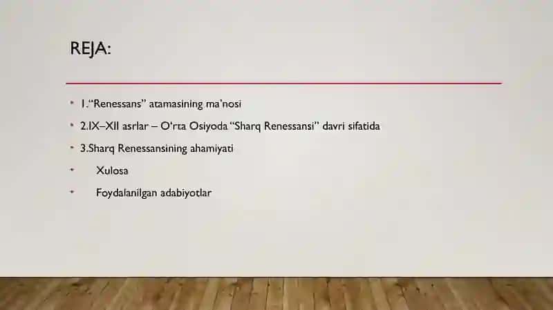 IX-XII asrlarda mamlakatimizda roʻy bergan madaniy uygʻonish renessans 2
