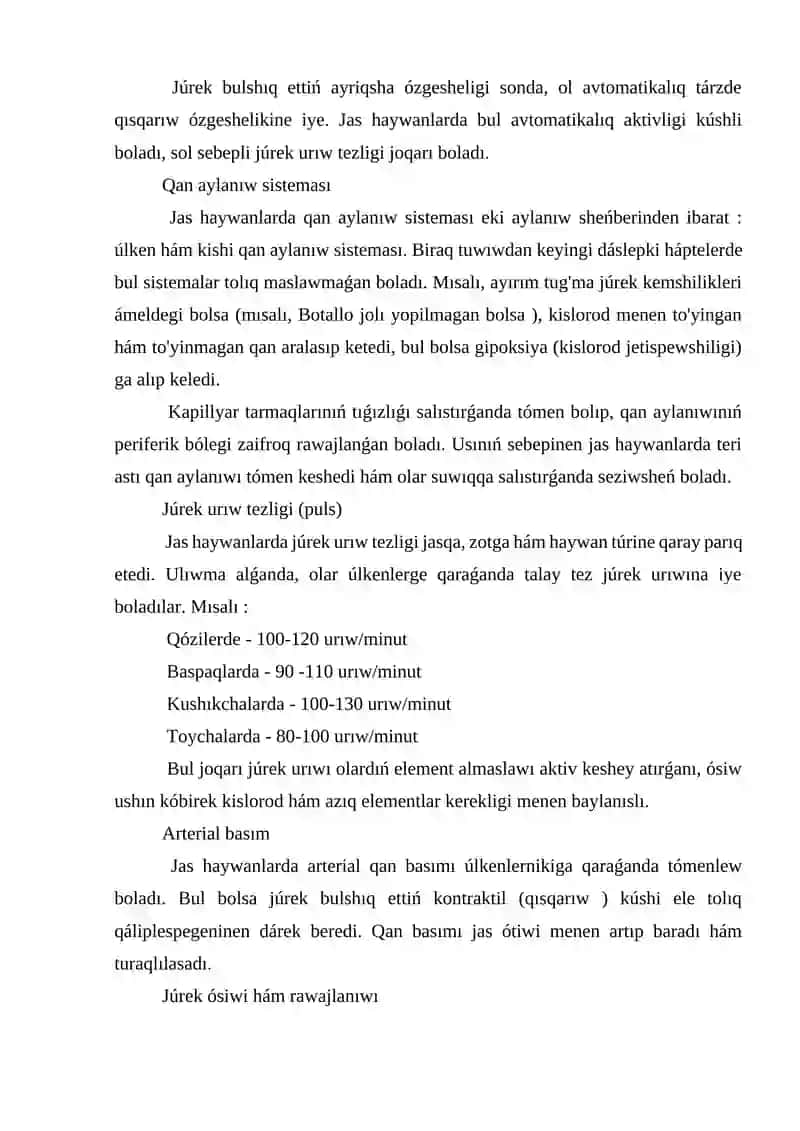 Júrek-qan tamır sisteması anatomiyası 2