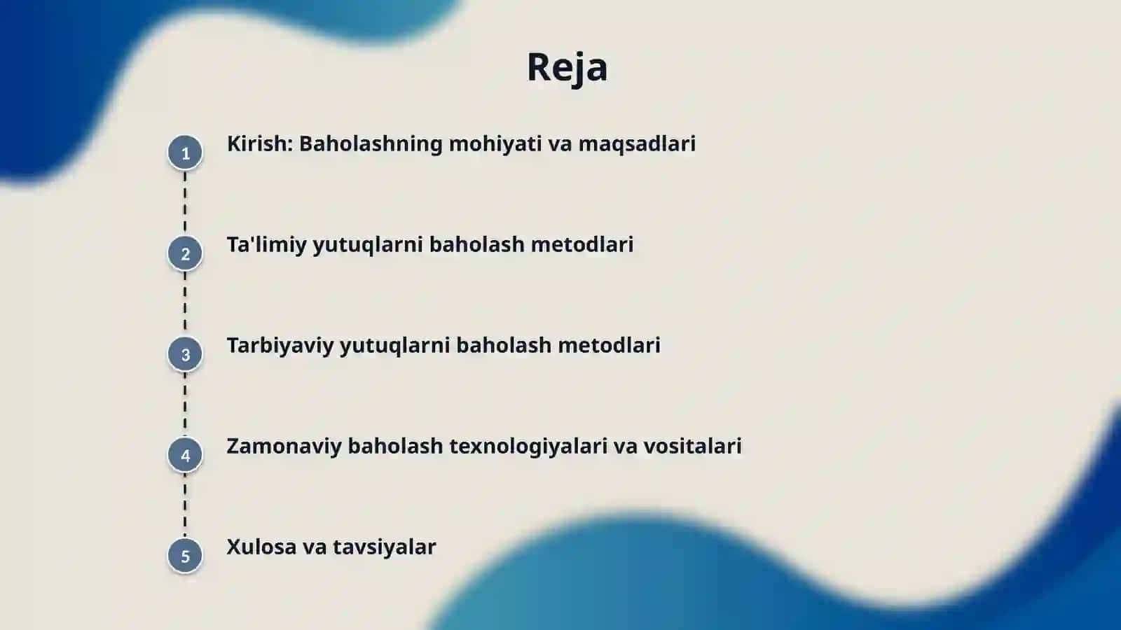 O‘quvchilarning ta’limiy va tarbiyaviy yutuqlarini baholash tizimi 2