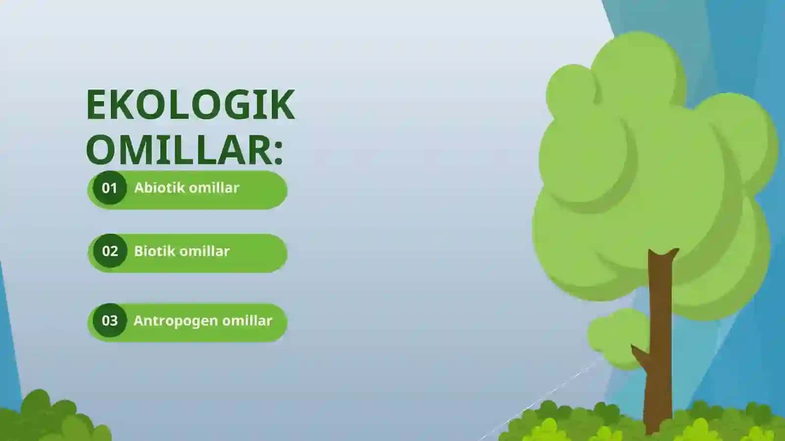 Antropogen omillarning biosferaga salbiy tasirini kamaytirish 2