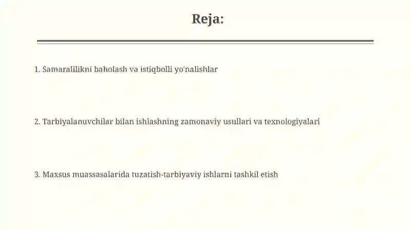 Samaralilikni baholash va istiqbolli yo'nalishlar 2