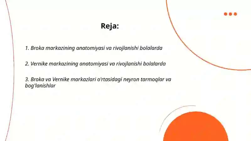 Bolalar nutqining rivojlanishida neyropisxologik mehanizimlar: broka va Vernike markazlari faoliyati 2