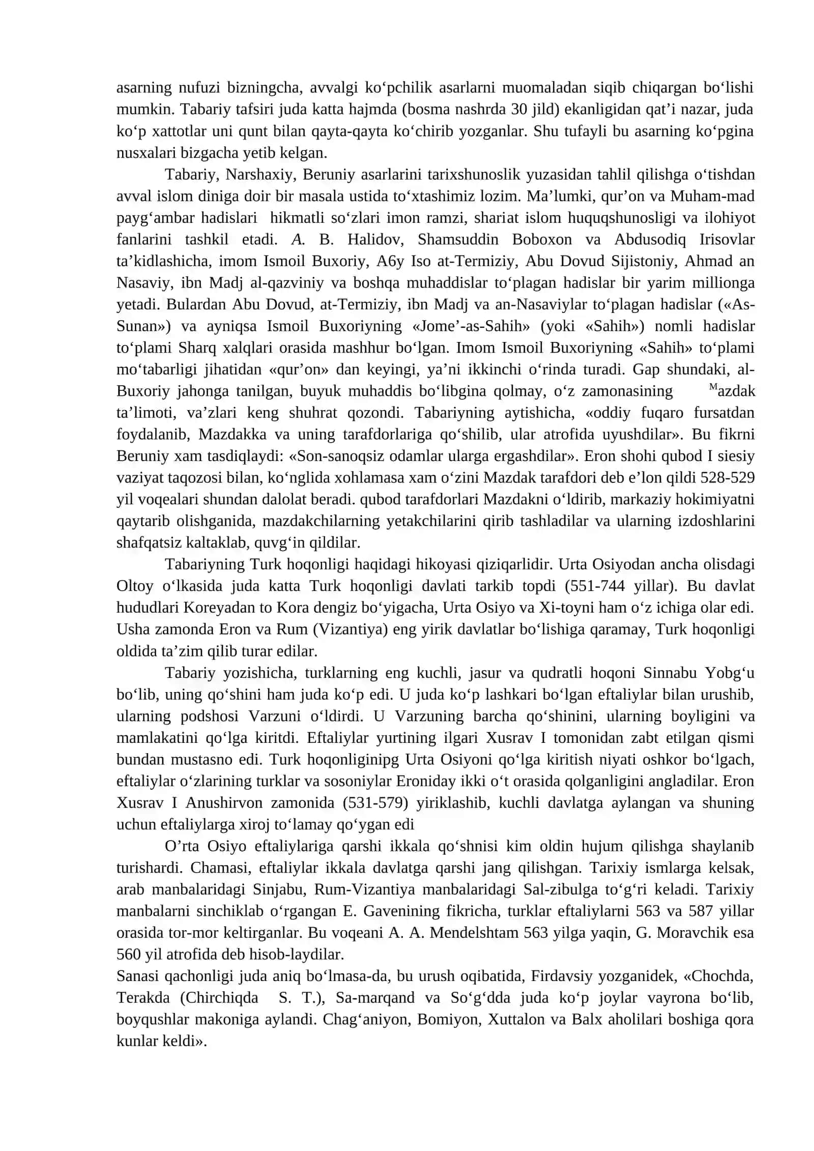 Ilk o‘rta asrlarda tarixiy bilimlarining rivojlanishi 2
