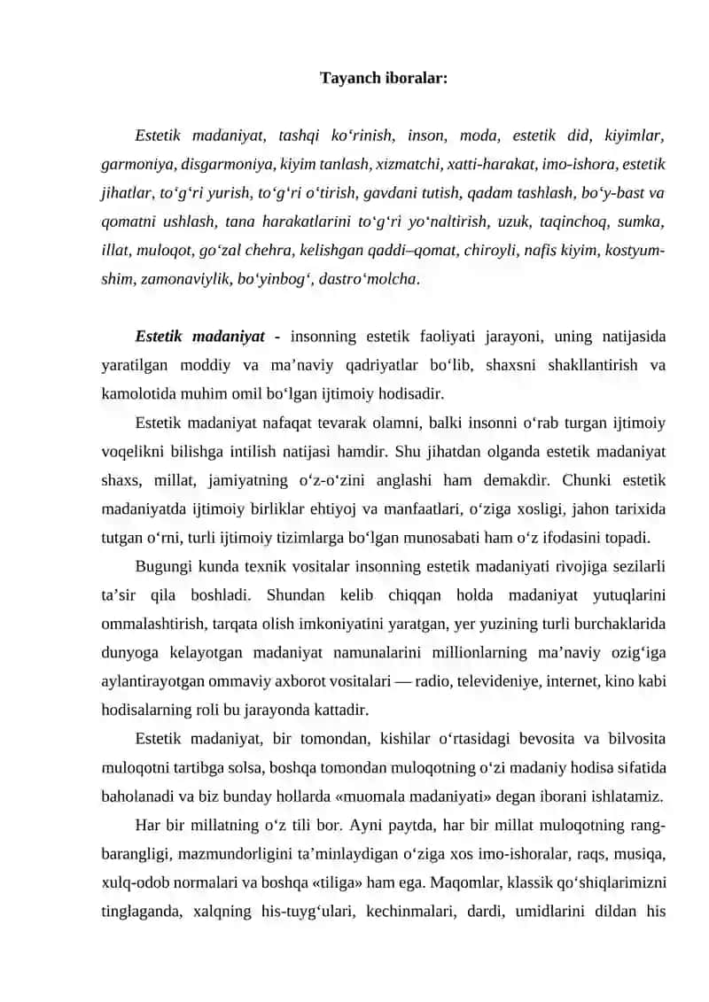Davlat xizmatchisining estetik madaniyati va tashqi ko‘rinishi 2