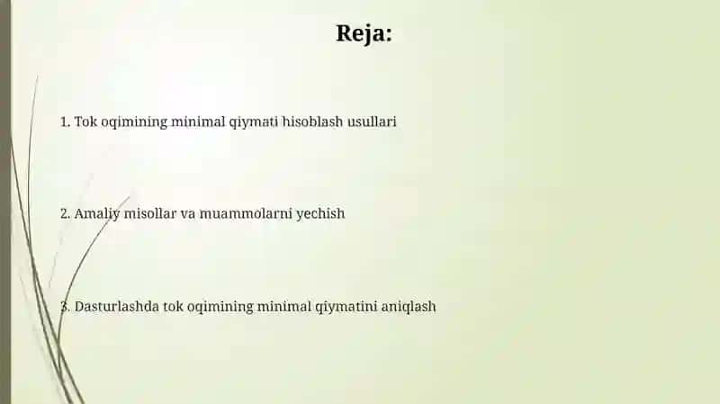 Teskari Tok Metodi 2