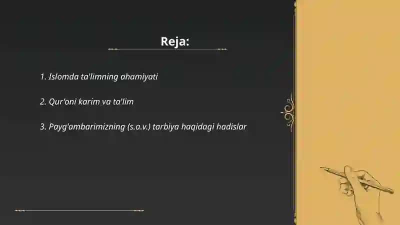 Islom dinining talim tarbiyaga tasiri 2