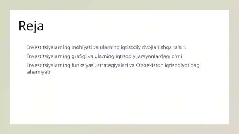 Investisiyalar dinamikasini belgilovchi foiz stavkasidan boshqa omillar. Akselerator modeli. 2