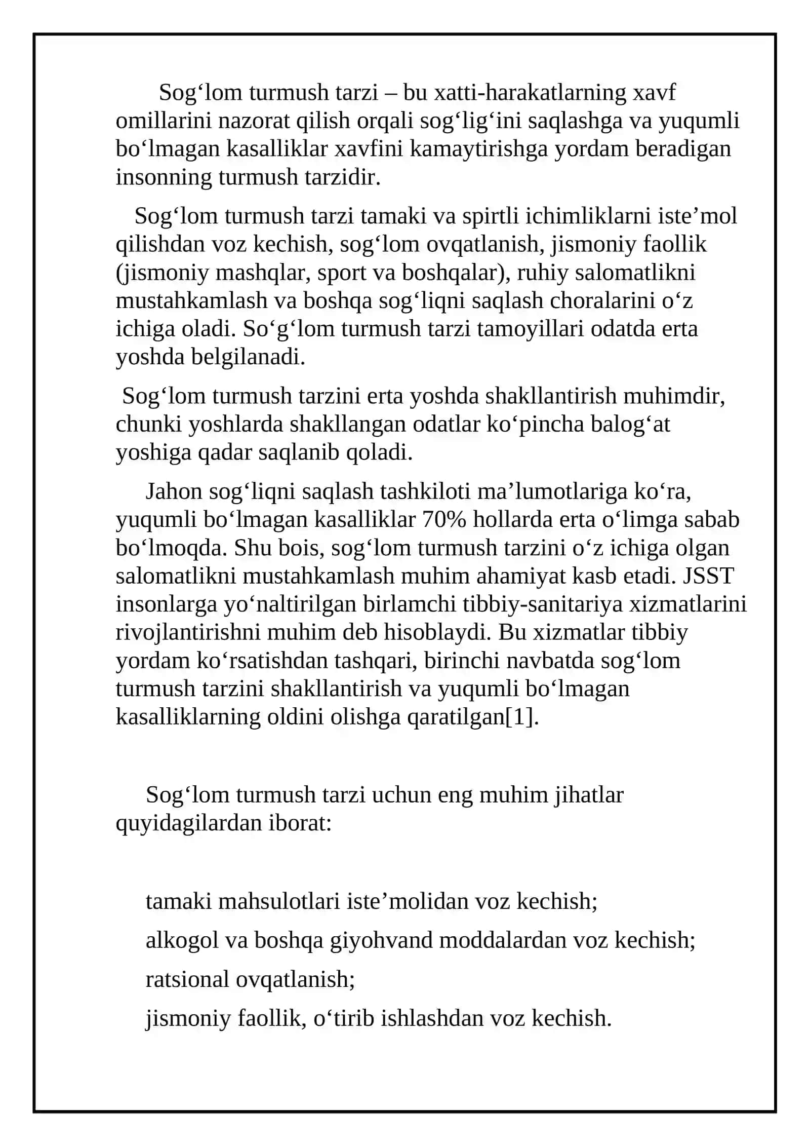 Sog'lom turmush tarziga oid xalqona ibratlar 2