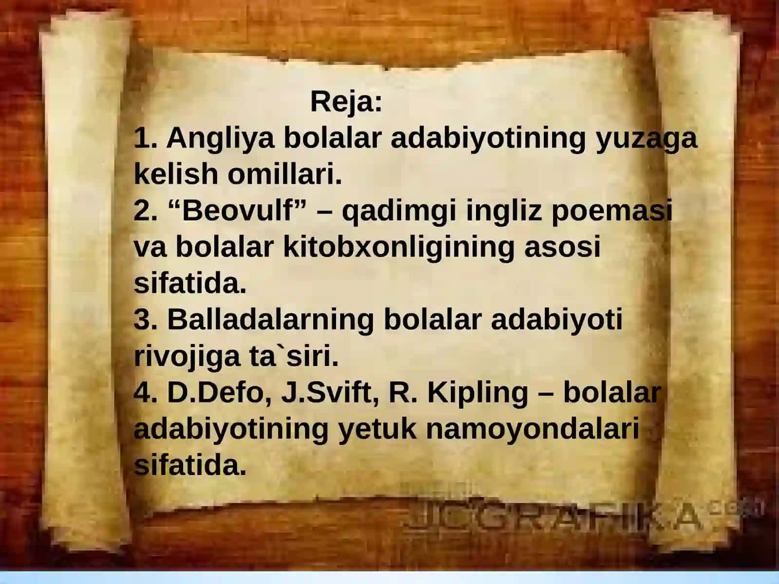 Angliyabolalaradabiyotivauningayrimtamoyillari 2
