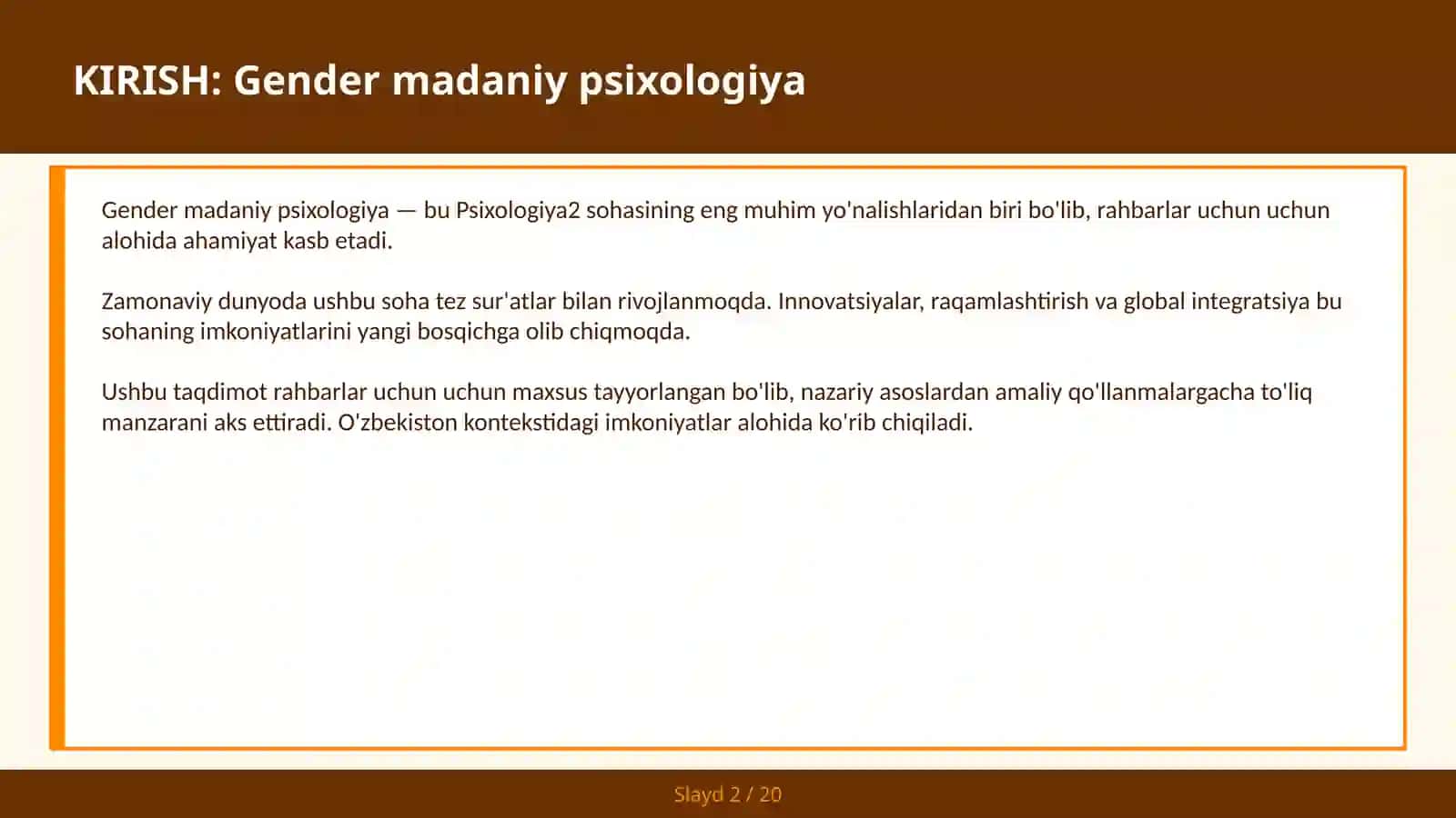 Gender madaniy psixologiya 2