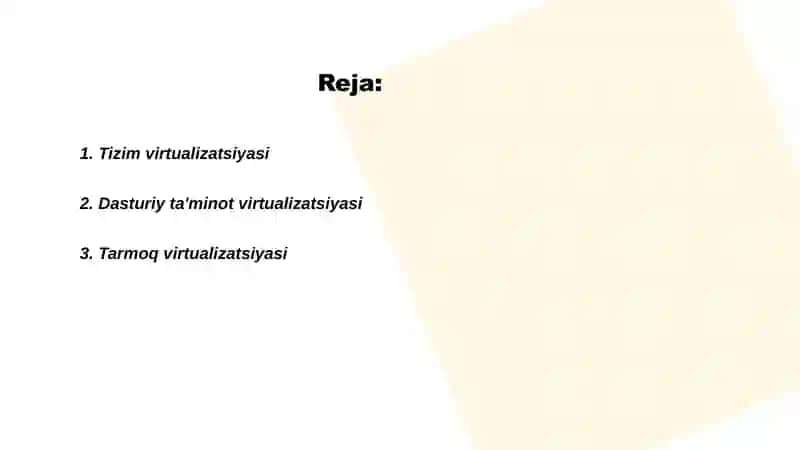 Tizim virtualizatsiyasi 2