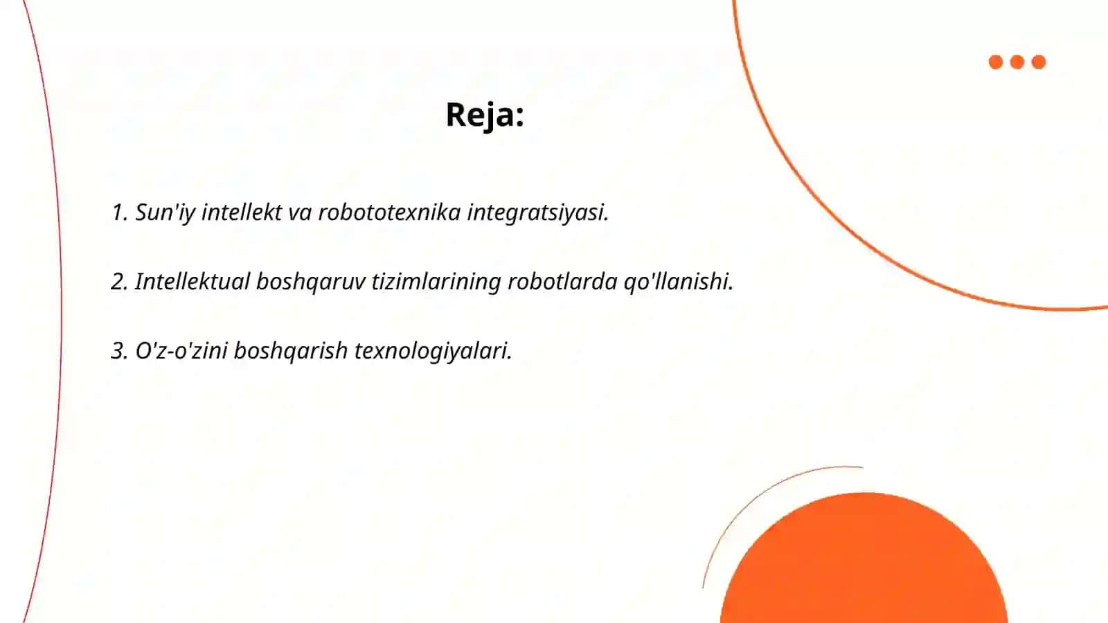 Intellektual boshqaruv tizimlarini robototexnika yo'nalishida qo'llash istiqbollari 2