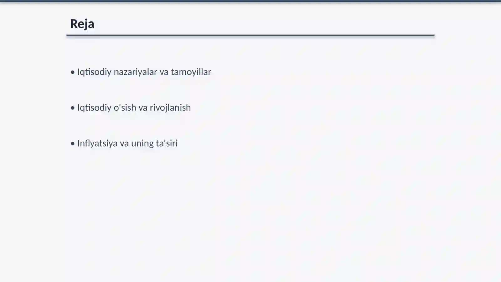 Iqtisodiy nazariyalar va tamoyillar 2