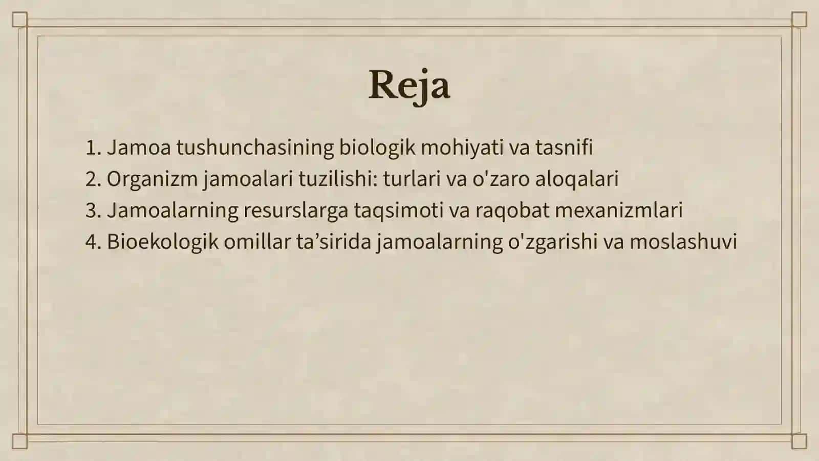 JAMOALAR HAQIDA TUSHUNCHA VA ULARNING BIOEKOLOGIYASI 2