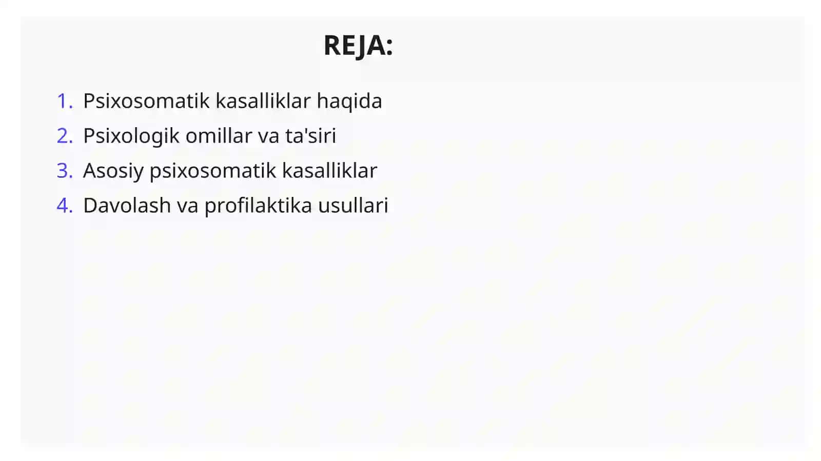 Psixologik omillar ta'sirida yuzaga keladigan somatik kasalliklar 2