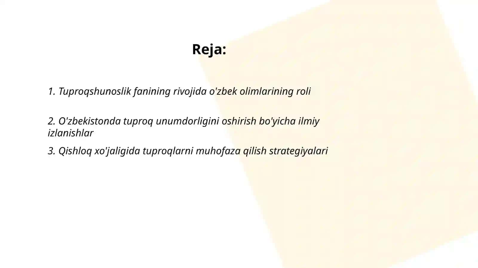 Tuproqlarni tatbiq etishda uzbek olimlarini hissasi 2