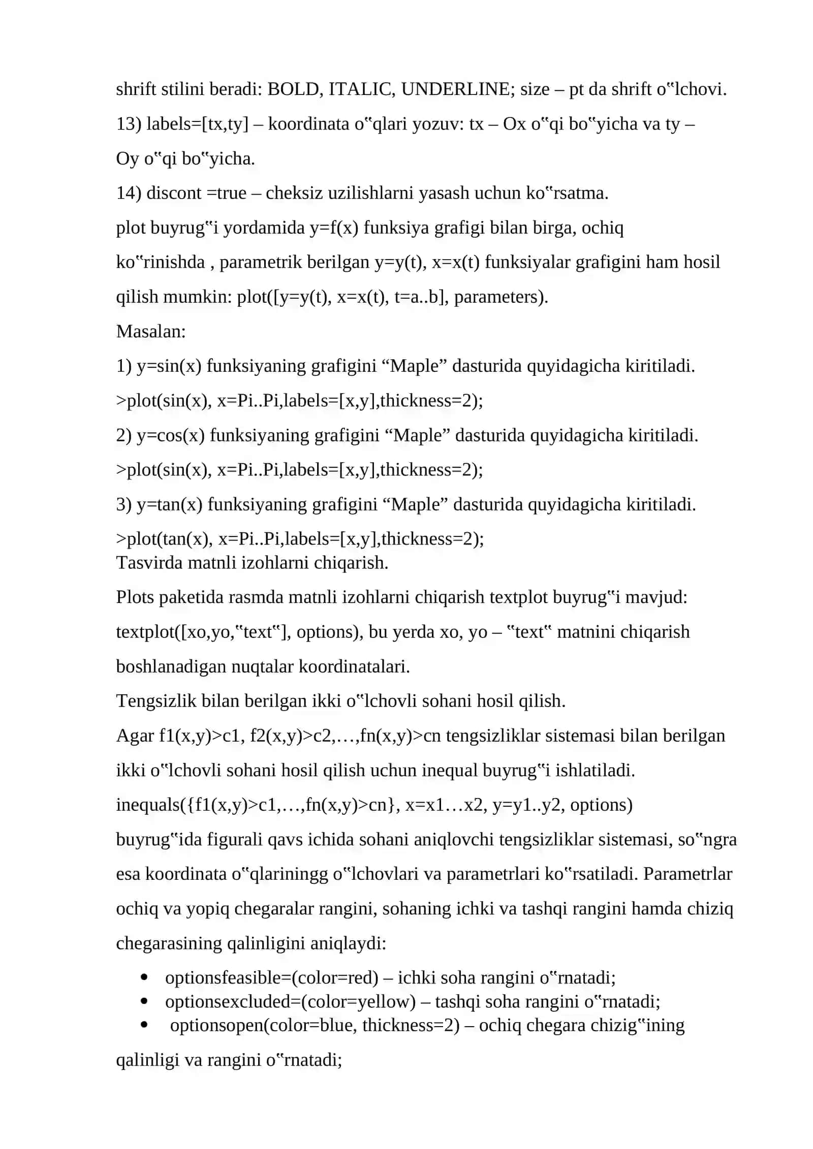Grafik muhit va undan foydalanish tizimi 2