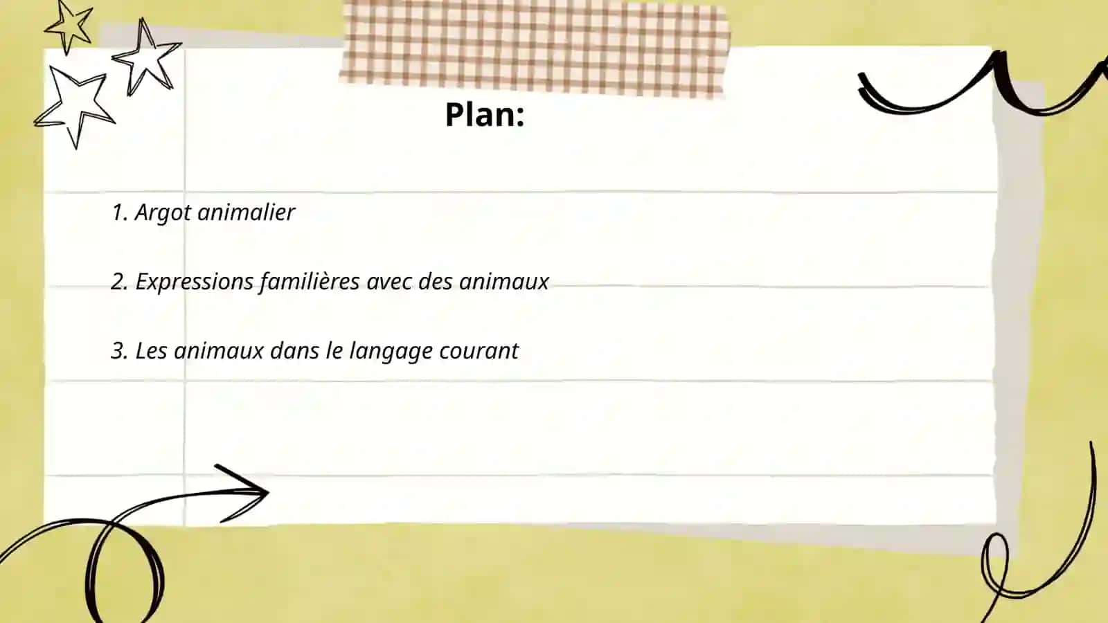 Argot animalier 2