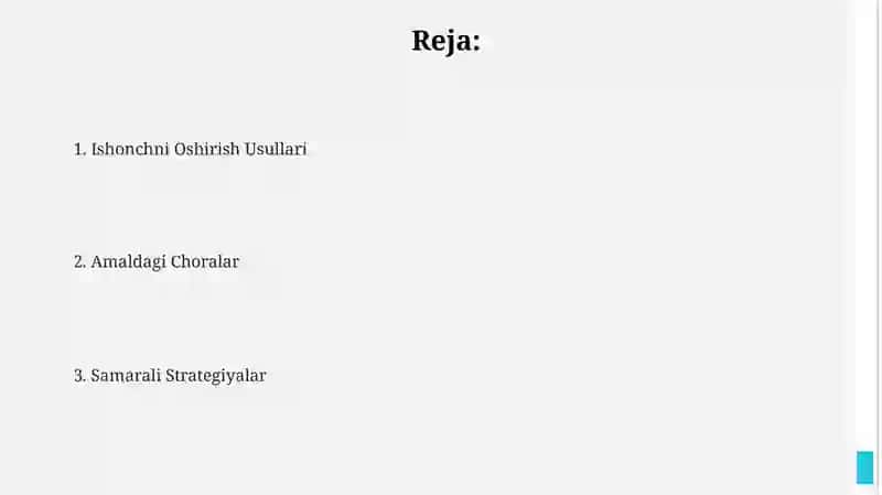 Ishonchlilikni oshirish usullari 2