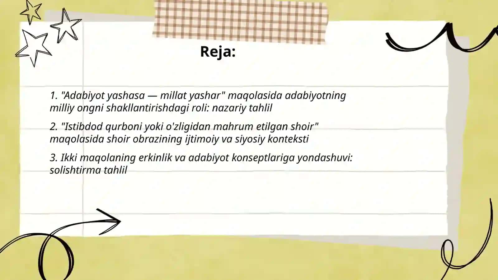 Adabiyot yashasa-millat yashar, Istibdod qurboni yoxud òzligidan mahrum etilgan shoir maqolalari talqini 2