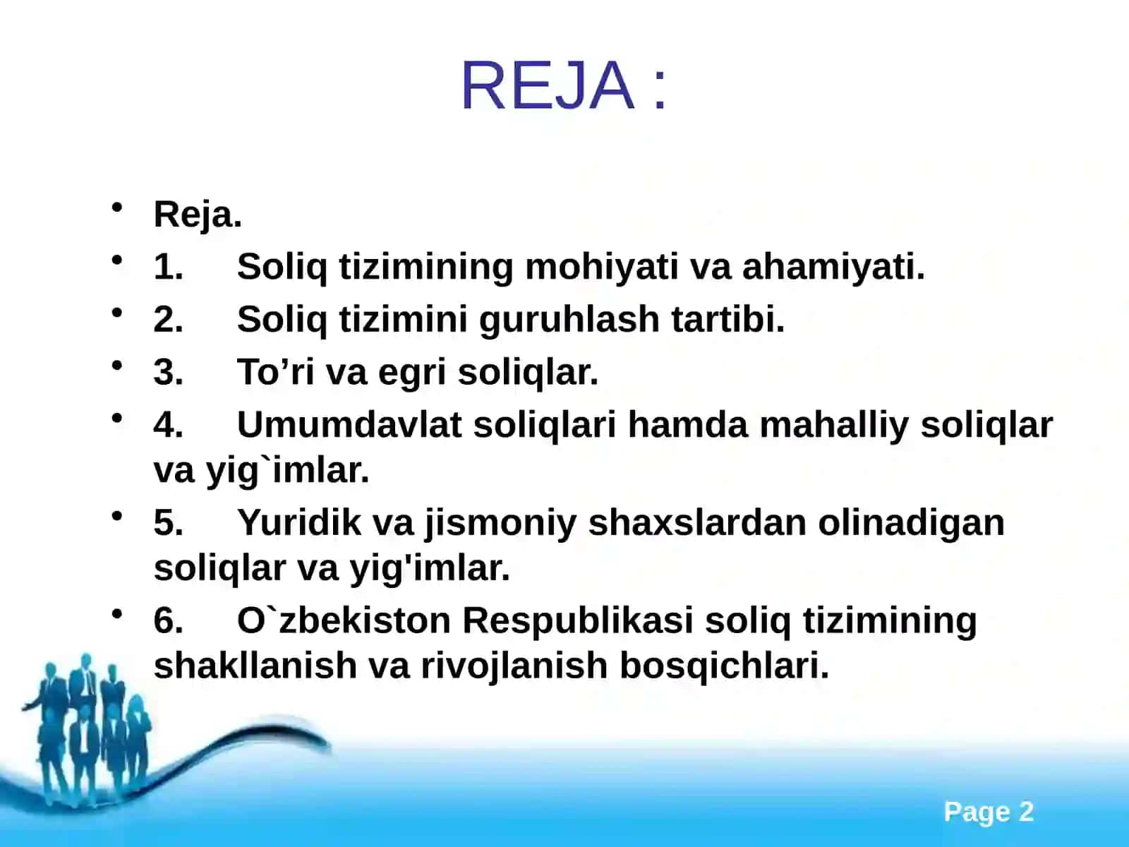 O‘zbekiston Respublikasida Soliq Tizimining Shakllanish Bosqichlari 2