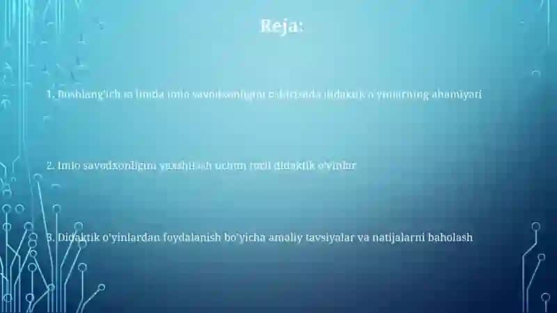 Didaktik oʻyinlardan foydalanish boʻyicha amaliy tavsiyalar va natijalarni baholash 2