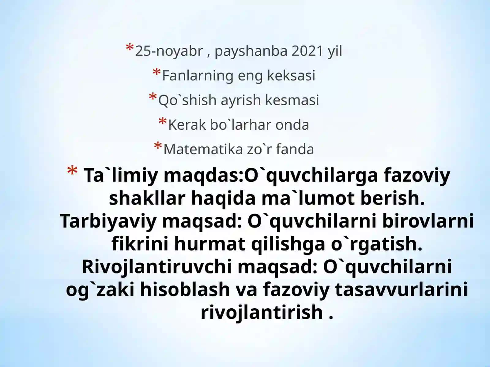 Fazoviy geometrik shakllar 2