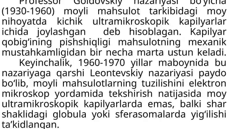 Yanchilmaga ishlov berish usullari. Qovurma tayyorlash texnologiyasi 2