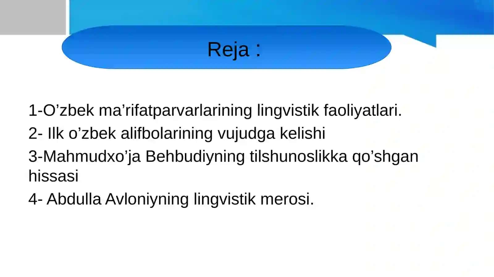 Chorizm va Sho’rolar davrida o’zbek tilshunosligi. 2