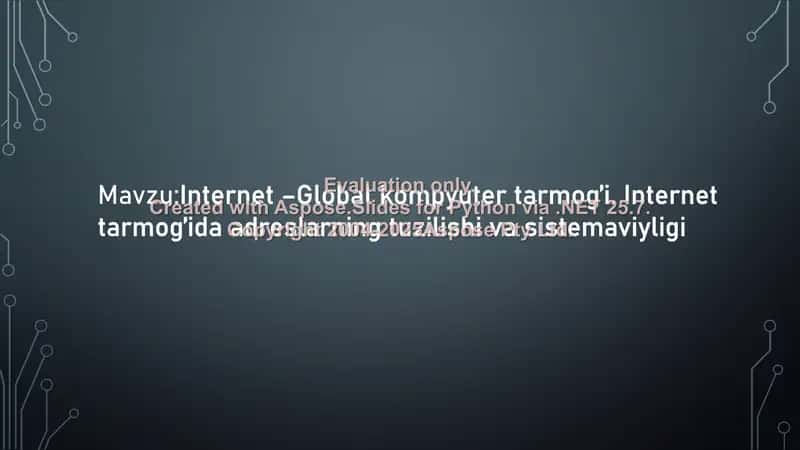 Internet - Global kompyuter tarmogi 2