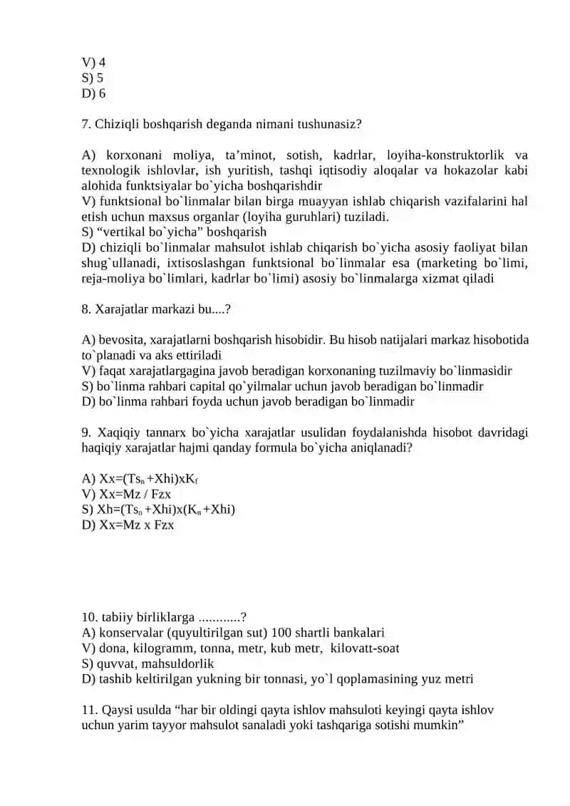 mikroiqtisodiyot test 2