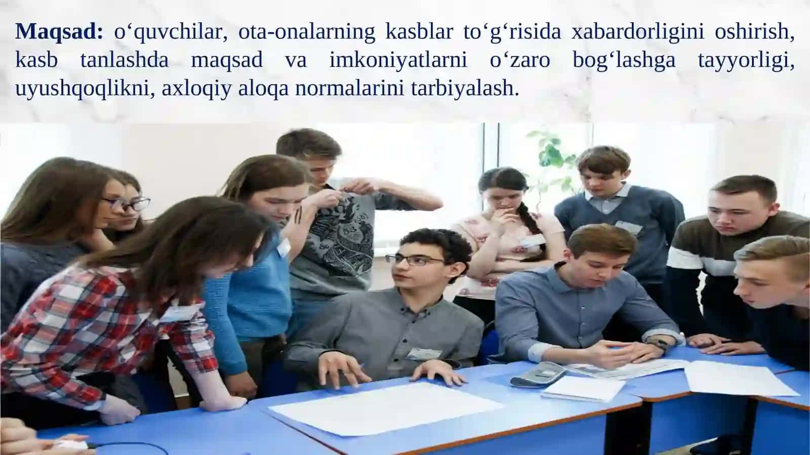 Kasbgayo‘naltirish bo‘yicha trening mashg‘uloti 2