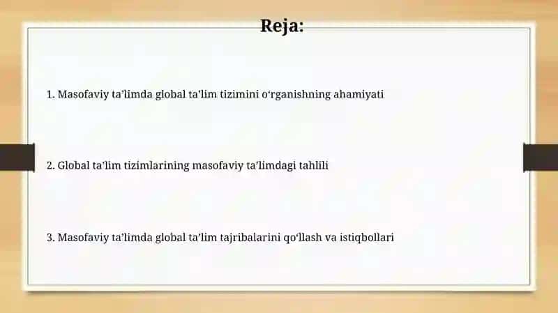 Masofaviy taʼlimda jahon taʼlim tizimini oʻrganish va tahlil qilish 2